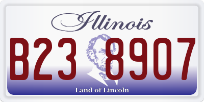 IL license plate B238907