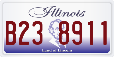 IL license plate B238911