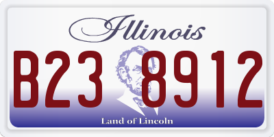 IL license plate B238912
