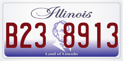 IL license plate B238913
