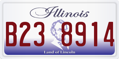 IL license plate B238914