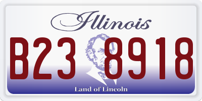 IL license plate B238918
