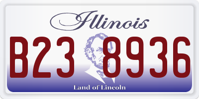 IL license plate B238936