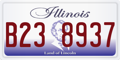 IL license plate B238937