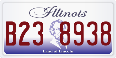IL license plate B238938