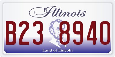 IL license plate B238940
