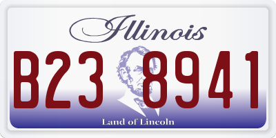 IL license plate B238941