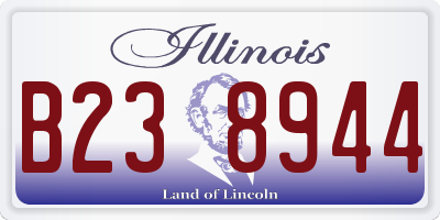 IL license plate B238944