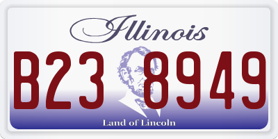 IL license plate B238949