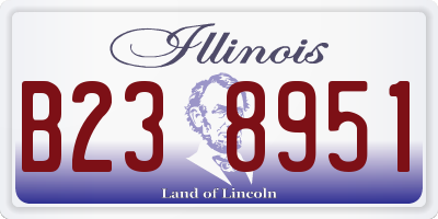IL license plate B238951