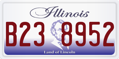 IL license plate B238952