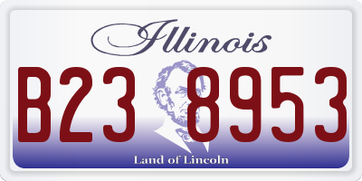 IL license plate B238953