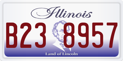 IL license plate B238957