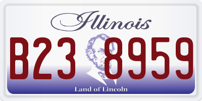 IL license plate B238959
