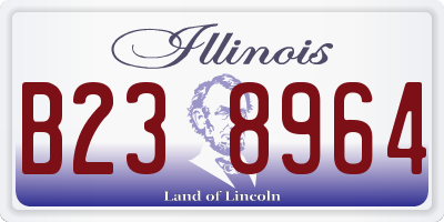 IL license plate B238964