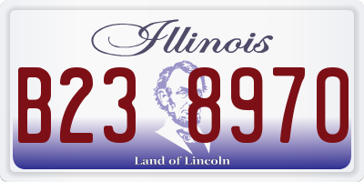 IL license plate B238970