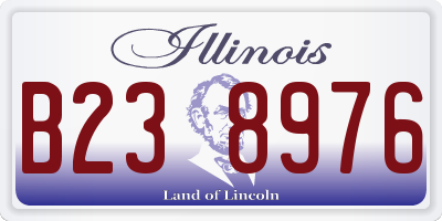IL license plate B238976