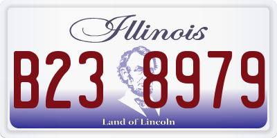 IL license plate B238979