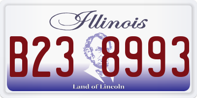 IL license plate B238993