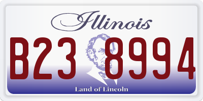 IL license plate B238994