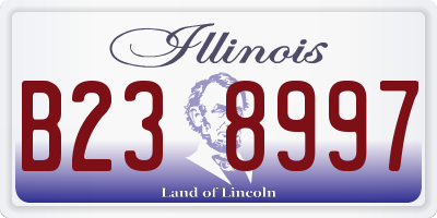 IL license plate B238997