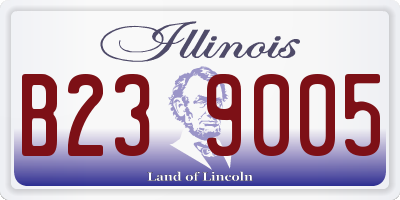 IL license plate B239005