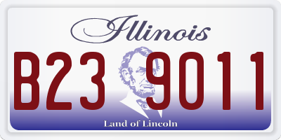 IL license plate B239011