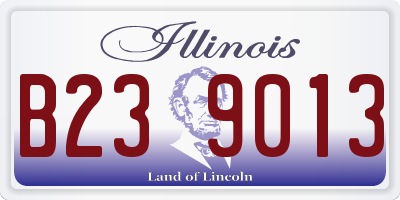 IL license plate B239013