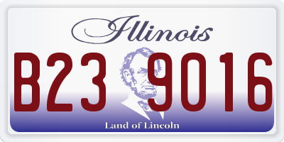 IL license plate B239016