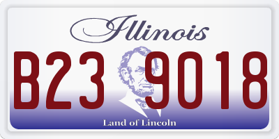 IL license plate B239018