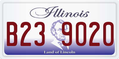 IL license plate B239020