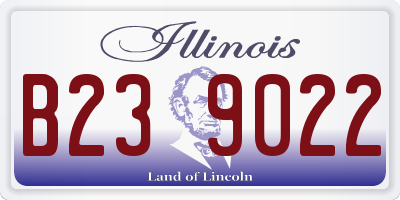 IL license plate B239022