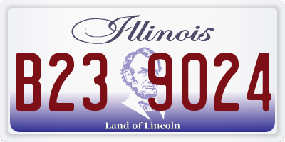 IL license plate B239024