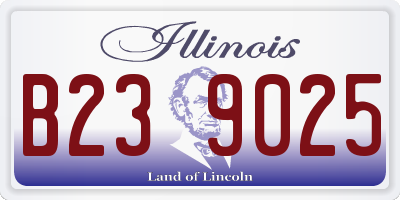 IL license plate B239025