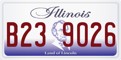 IL license plate B239026