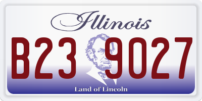 IL license plate B239027