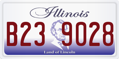 IL license plate B239028