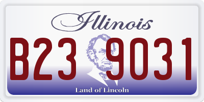 IL license plate B239031