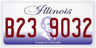 IL license plate B239032