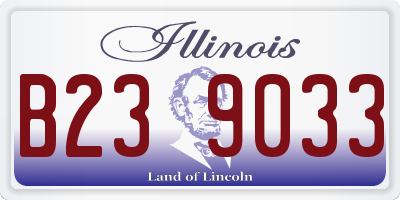 IL license plate B239033