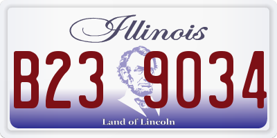 IL license plate B239034