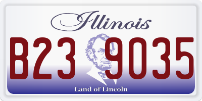 IL license plate B239035