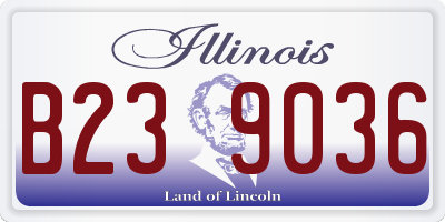 IL license plate B239036