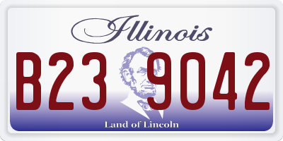 IL license plate B239042