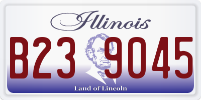 IL license plate B239045