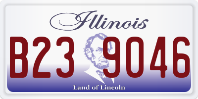 IL license plate B239046