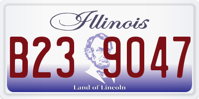 IL license plate B239047