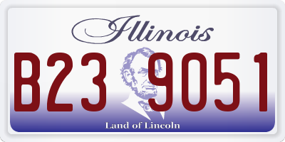 IL license plate B239051