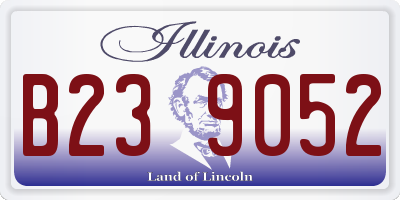 IL license plate B239052