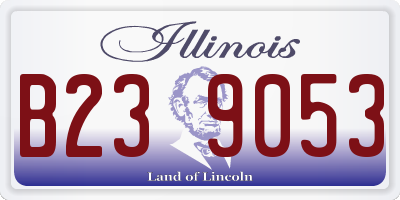 IL license plate B239053